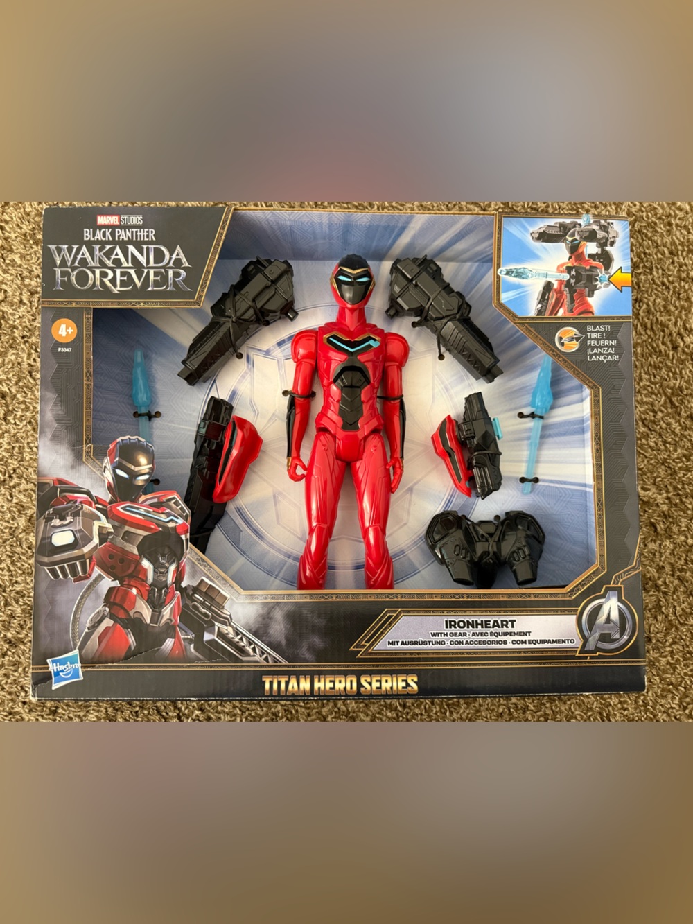 Marvel Black Panther Wakanda Forever Ironheart Red Action Figure - Hasbro